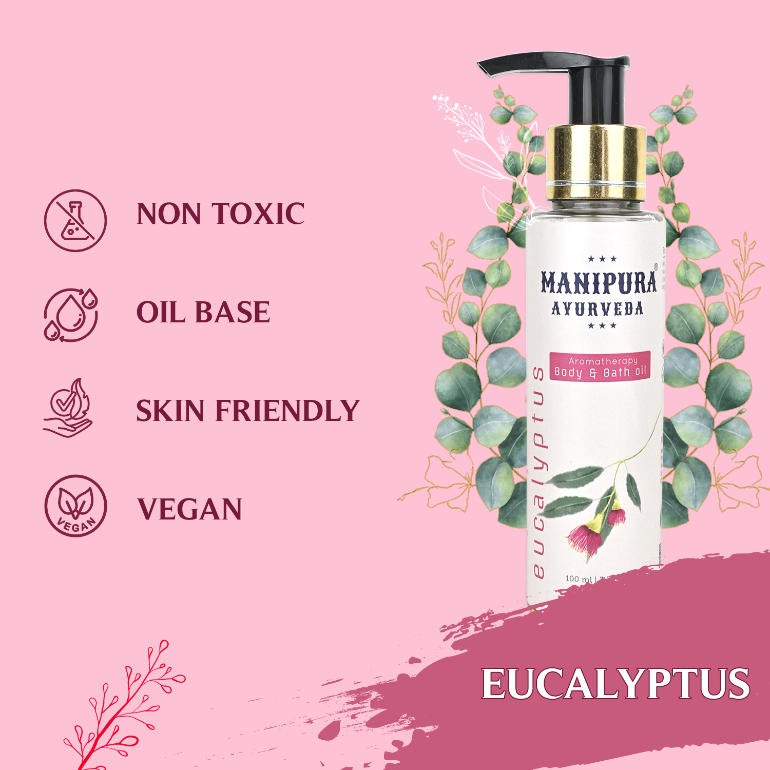 Aromatherapy Body & Bath Oil – Eucalyptus